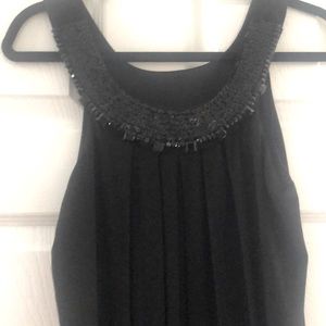 Black dress with sequence on top